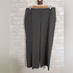 Plus Size Gray Flare Leg Dress Pants Size 16 NWT #0209
